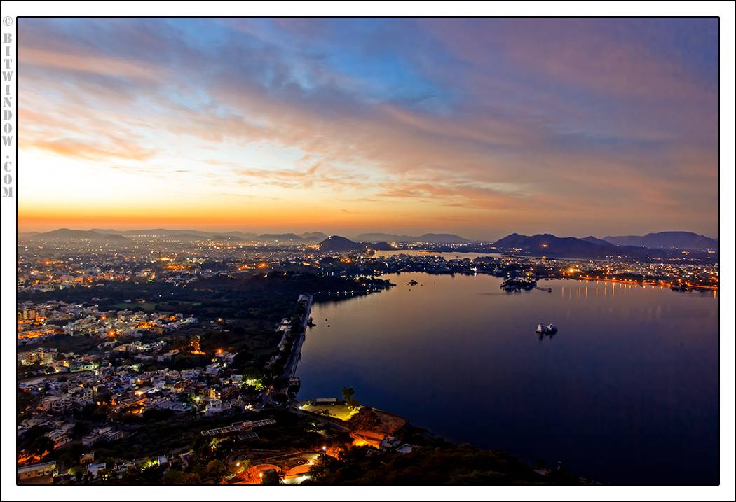 View of Udaipur City from Neemach Mata Temple