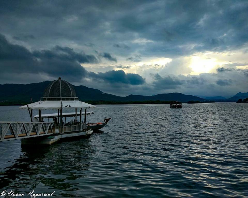 Pichola Lake in Monsoon